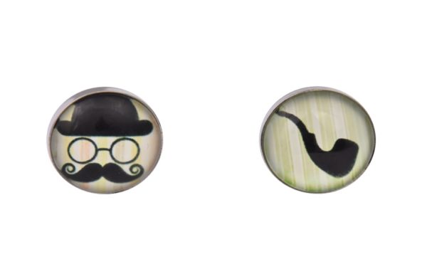 Moustache and Pipe Cufflinks