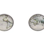 World Map Cufflinks