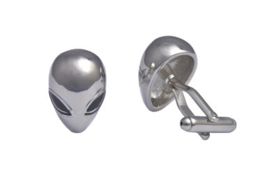 Alien Silver Cufflinks