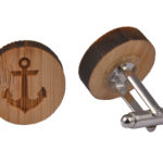 Wooden Anchor Cufflinks