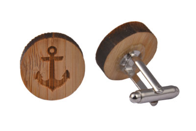 Wooden Anchor Cufflinks