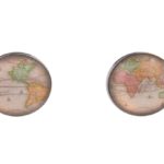 World Map Colour Cufflinks