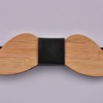 Wood Bow Tie – Moustache Curled