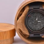 Real Wood Diamond Effect Quartz Watch With Free Wood Box 1