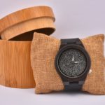 Real Wood Diamond Effect Quartz Watch With Free Wood Box 2