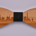 Wooden Bow Tie Dubai Skyline CGHB0020