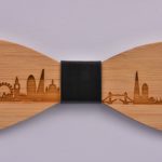 Wooden Bow Tie London Skyline CGHB0027