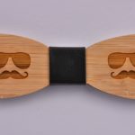 Wooden Bow Tie Moustache Glasses CGHB0013
