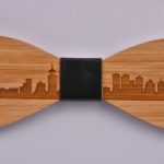 Wooden Bow Tie Vancouver Skyline CGHB0022