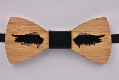 Wooden Bow Tie Wings