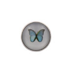 Butterfly Blue Lapel Pin Badge