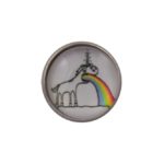 Sick Rainbow Unicorn Lapel Pin Badge