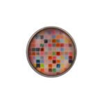 Coloured Mosaic Lapel Pin Badge