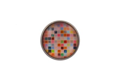 Coloured Mosaic Lapel Pin Badge