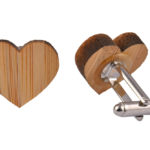 Wooden Cufflinks Heart