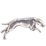 Greyhound Racing Pewter Lapel Pin Badge