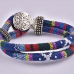 Blue Mix Bohemian Ribbon Bracelet Collection