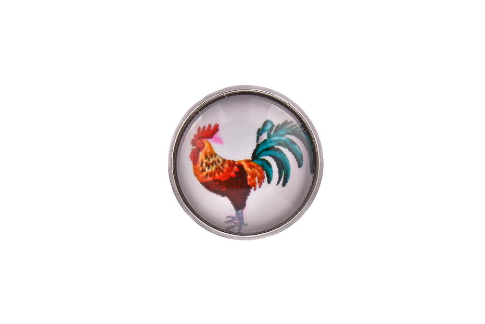 Rooster Lapel Pin Badge