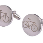 Silver Bicycle Cufflinks