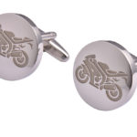 Silver Motorbike Cufflinks