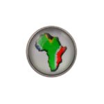 Africa Map Lapel Pin Badge