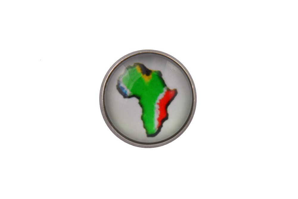 Africa Map Lapel Pin Badge