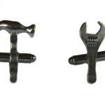 Hammer and Spanner Tools Cufflinks