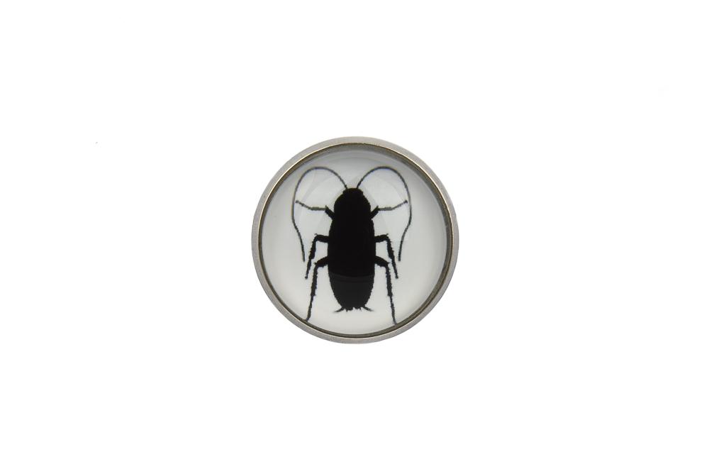 Cockroach Silhouette Lapel Pin