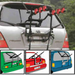 Universal 3 Bike Bicycle Hatchback Car Carrier Rack Stand Rear Mounted