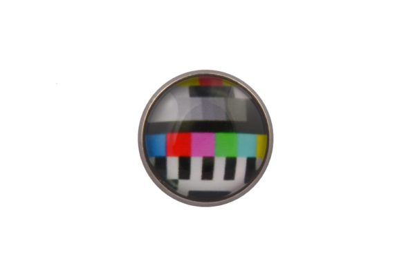 TV Test Card Lapel Pin